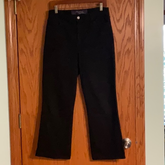 NYDJ Denim - NYDJ Black Denim Jeans with Black Sequins